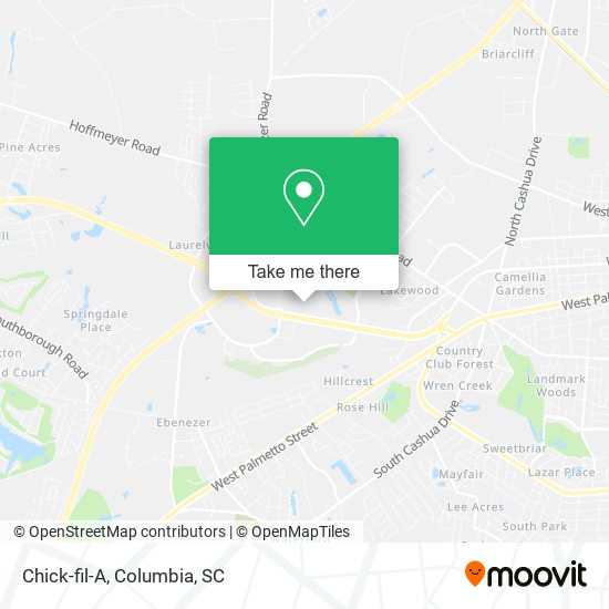 Chick-fil-A map