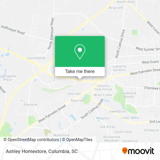Ashley Homestore map