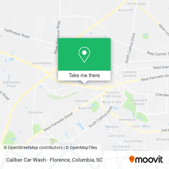 Caliber Car Wash - Florence map