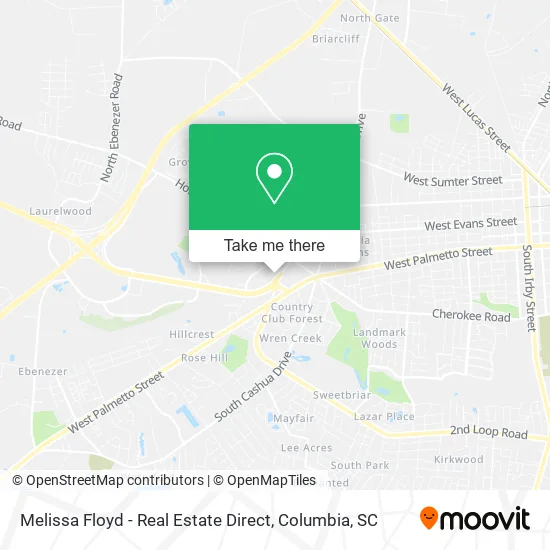 Melissa Floyd - Real Estate Direct map