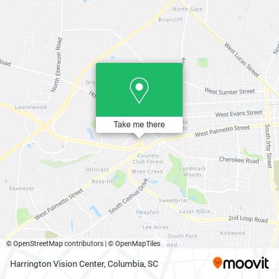 Harrington Vision Center map