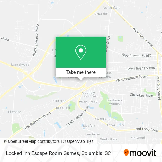 Locked Inn Escape Room Games map