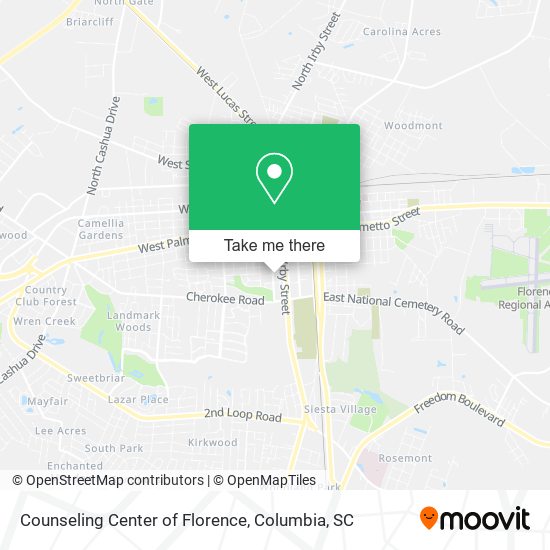 Counseling Center of Florence map
