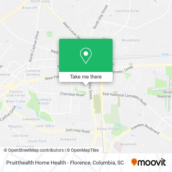 Mapa de Pruitthealth Home Health - Florence