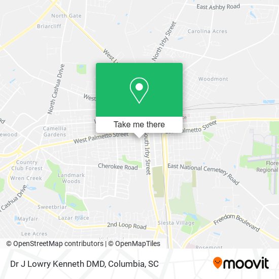 Mapa de Dr J Lowry Kenneth DMD