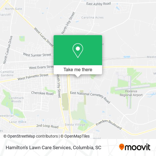 Mapa de Hamilton's Lawn Care Services