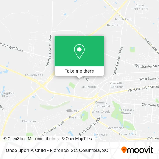 Once upon A Child - Florence, SC map