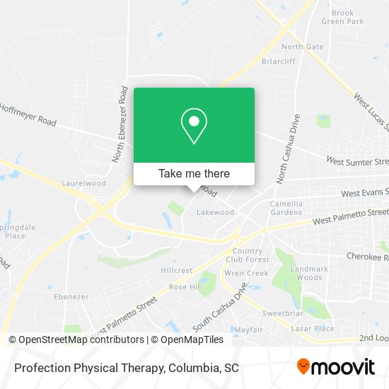 Profection Physical Therapy map