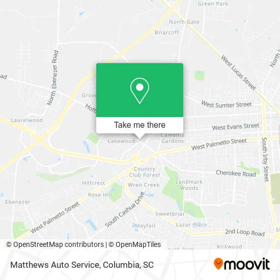 Matthews Auto Service map