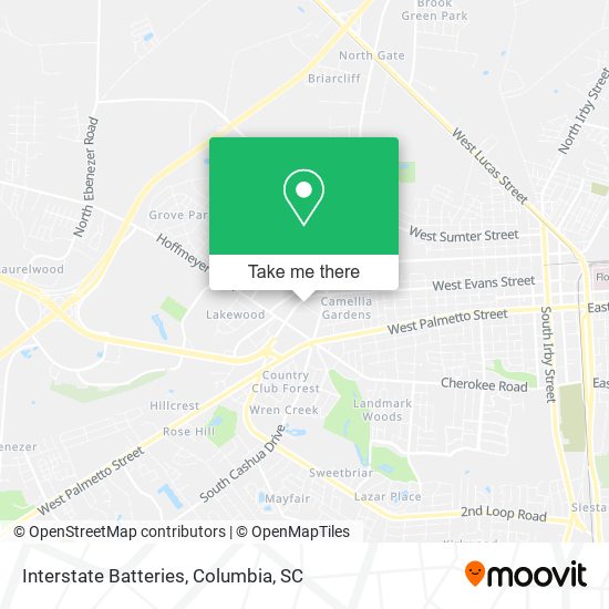 Interstate Batteries map