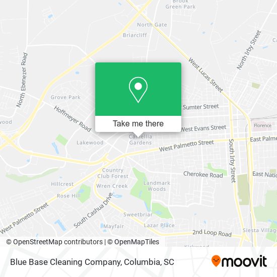 Blue Base Cleaning Company map