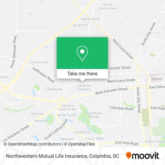 Northwestern Mutual Life Insurance map