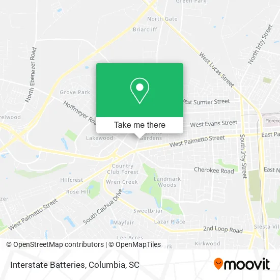Interstate Batteries map