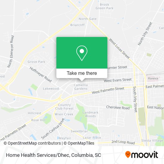 Home Health Services/Dhec map