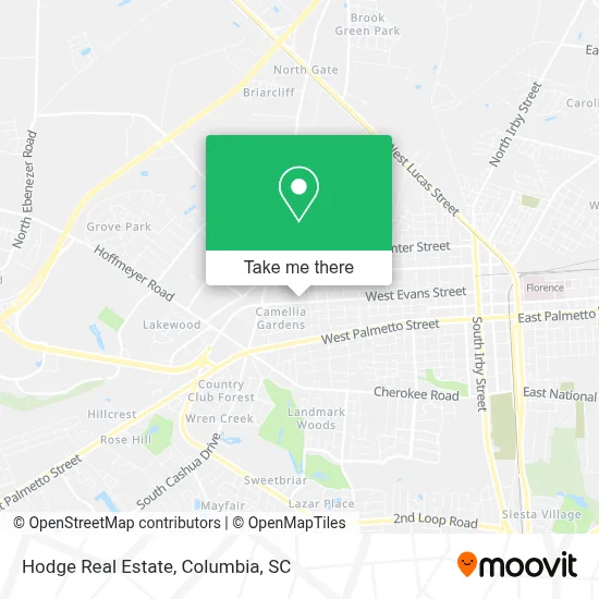 Hodge Real Estate map