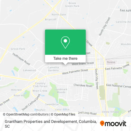 Grantham Properties and Developement map