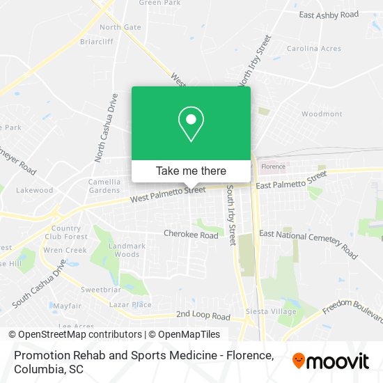 Promotion Rehab and Sports Medicine - Florence map