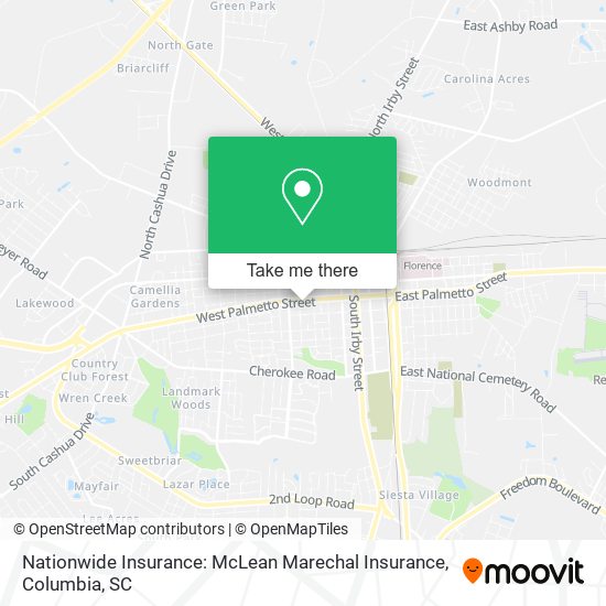 Nationwide Insurance: McLean Marechal Insurance map