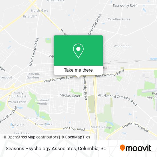 Mapa de Seasons Psychology Associates