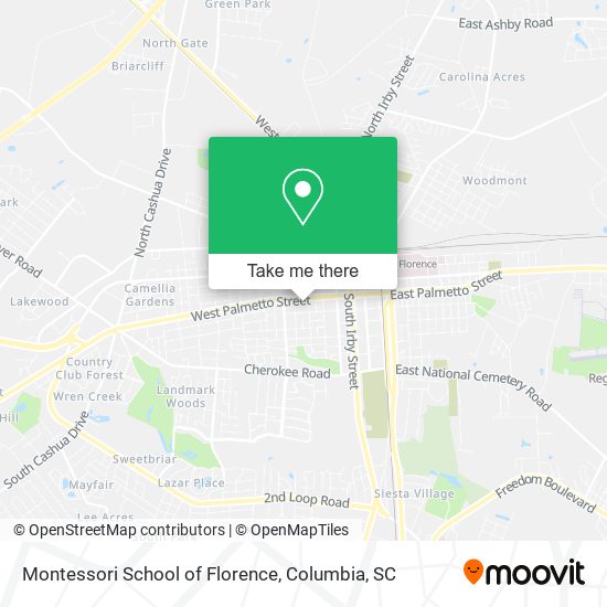 Montessori School of Florence map