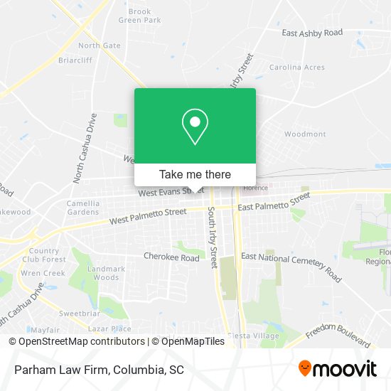 Parham Law Firm map