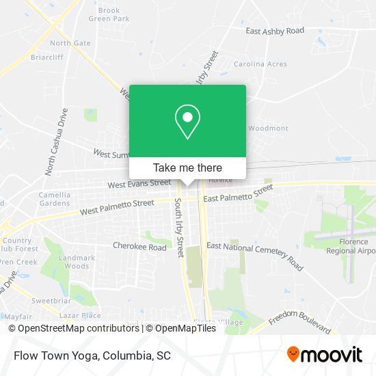 Mapa de Flow Town Yoga