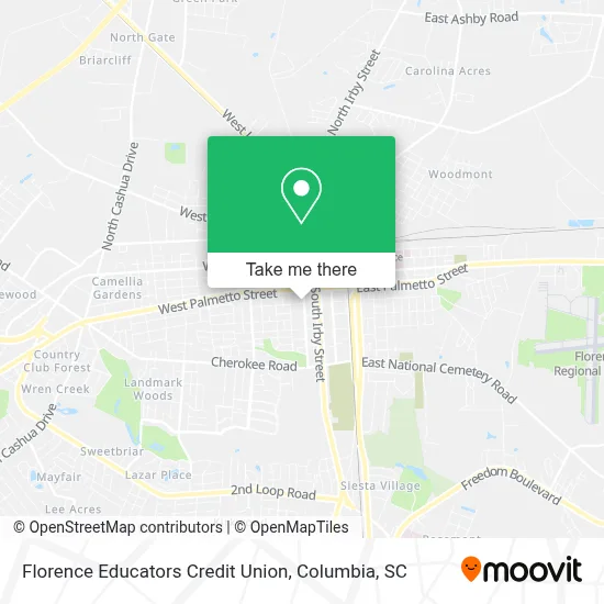 Florence Educators Credit Union map