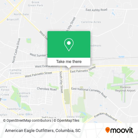 American Eagle Outfitters map