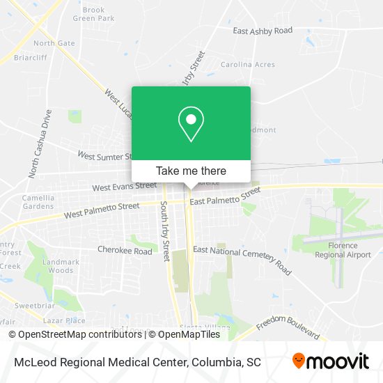 Mapa de McLeod Regional Medical Center