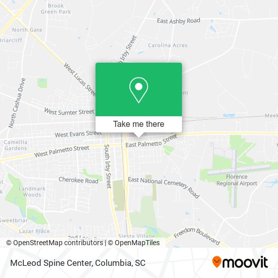 Mapa de McLeod Spine Center