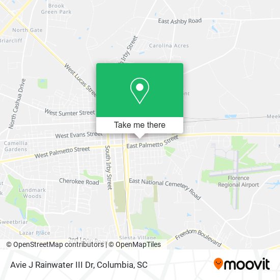 Mapa de Avie J Rainwater III Dr