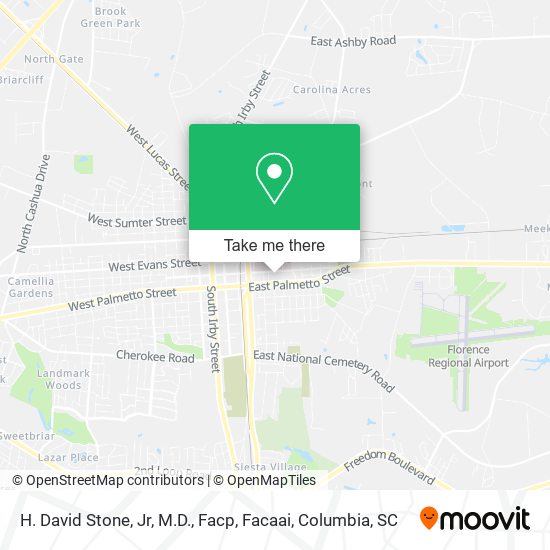 H. David Stone, Jr, M.D., Facp, Facaai map