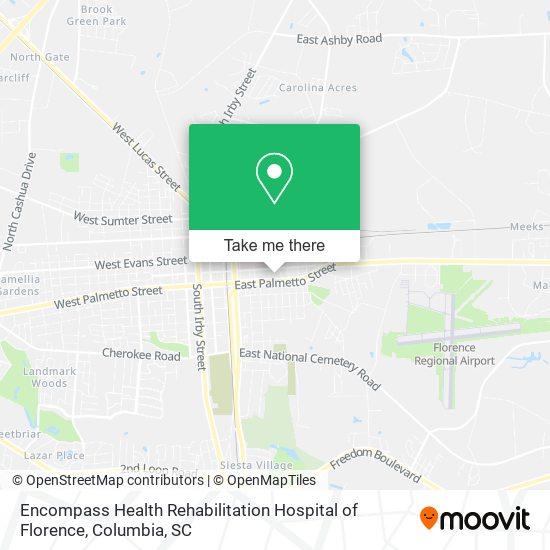 Mapa de Encompass Health Rehabilitation Hospital of Florence
