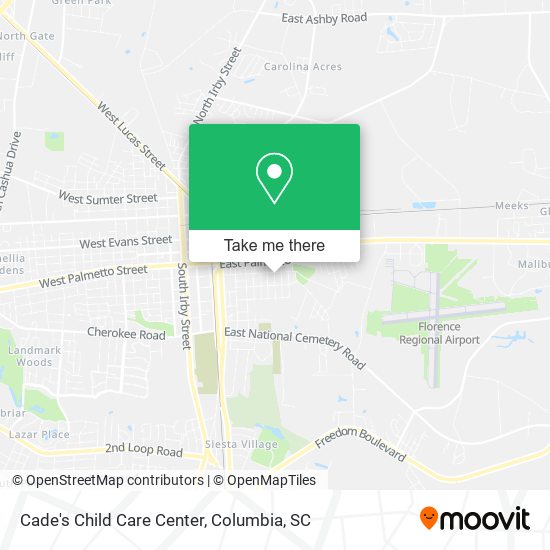 Cade's Child Care Center map