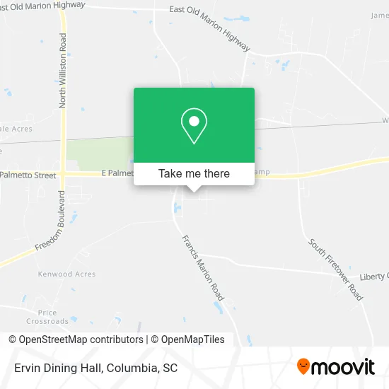 Ervin Dining Hall map