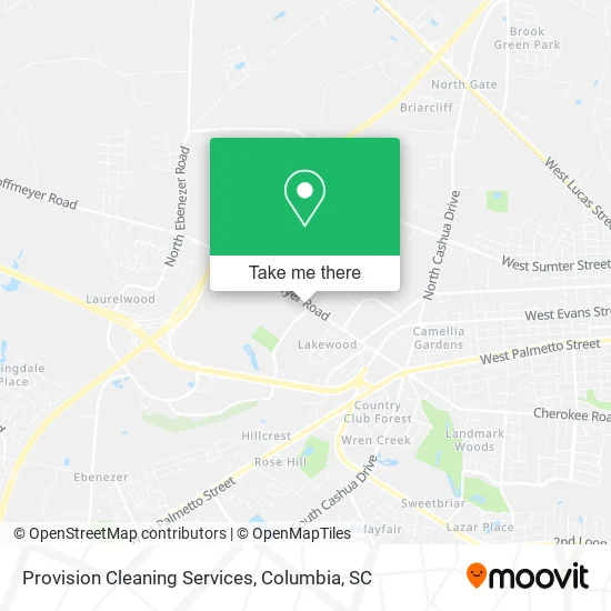 Provision Cleaning Services map