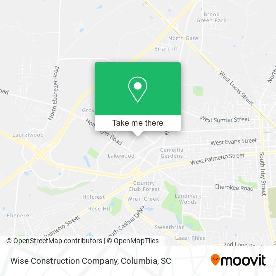 Wise Construction Company map