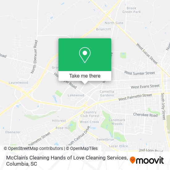 McClain's Cleaning Hands of Love Cleaning Services map