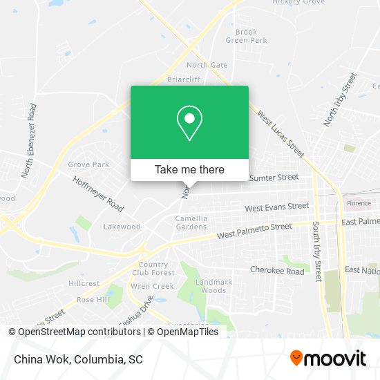 China Wok map