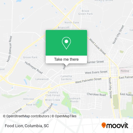 Mapa de Food Lion