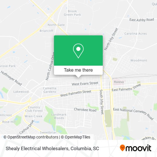 Shealy Electrical Wholesalers map