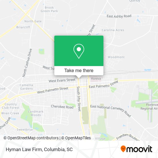 Hyman Law Firm map