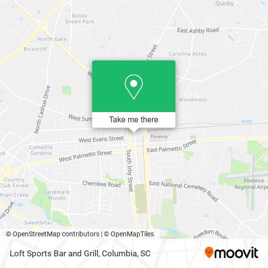 Loft Sports Bar and Grill map