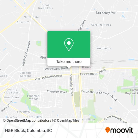 H&R Block map