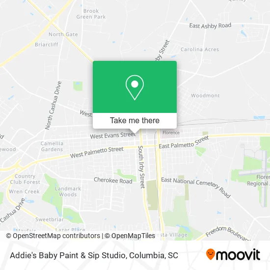 Addie's Baby Paint & Sip Studio map