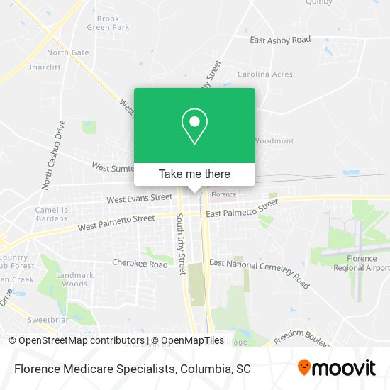 Florence Medicare Specialists map