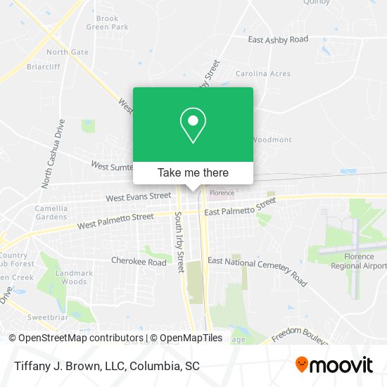 Tiffany J. Brown, LLC map