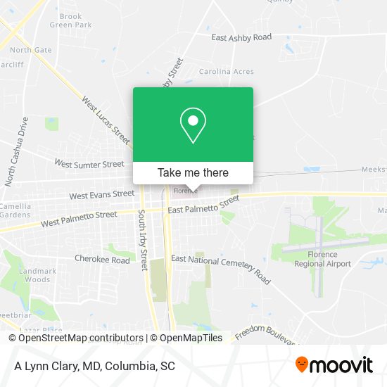 A Lynn Clary, MD map