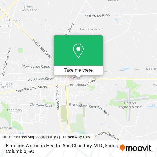 Florence Women's Health: Anu Chaudhry, M.D., Facog map