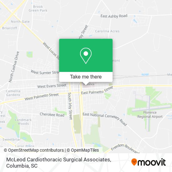 McLeod Cardiothoracic Surgical Associates map